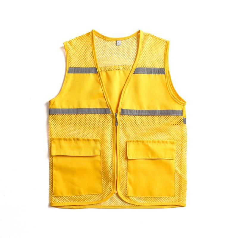 Unisex Sichtbare Utility-Weste mit atmungsaktivem Mesh, Reflektorbändern und großzügigen Fronttaschen Nord Taschen