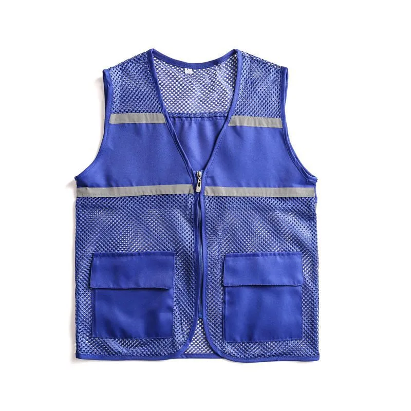 Unisex Sichtbare Utility-Weste mit atmungsaktivem Mesh, Reflektorbändern und großzügigen Fronttaschen Nord Taschen
