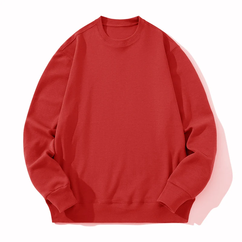Unisex Oversize Baumwoll-Fleece Sweatshirt mit Rundhalsausschnitt, Rippbündchen und schwerer Qualität Nord Taschen