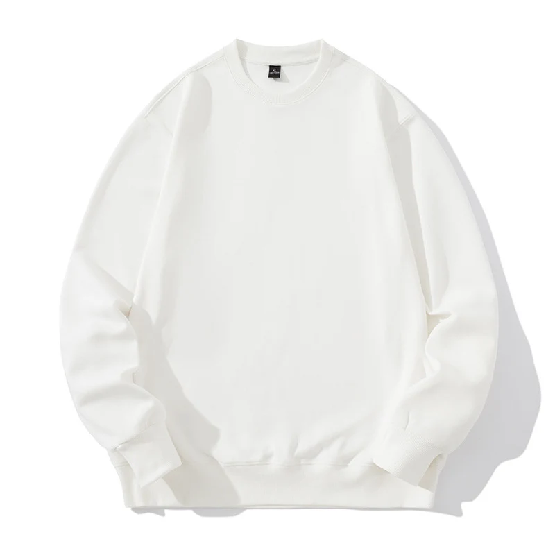 Unisex Oversize Baumwoll-Fleece Sweatshirt mit Rundhalsausschnitt, Rippbündchen und schwerer Qualität Nord Taschen