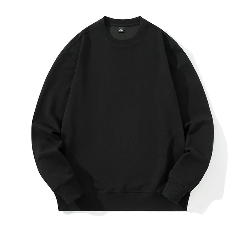 Unisex Oversize Baumwoll-Fleece Sweatshirt mit Rundhalsausschnitt, Rippbündchen und schwerer Qualität Nord Taschen