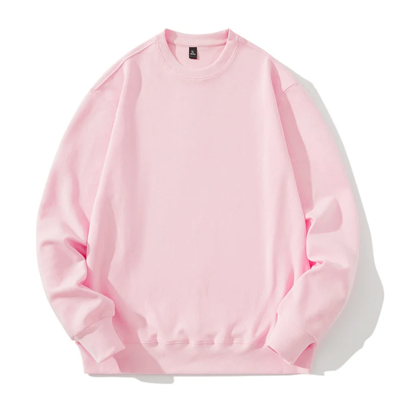 Unisex Oversize Baumwoll-Fleece Sweatshirt mit Rundhalsausschnitt, Rippbündchen und schwerer Qualität Nord Taschen