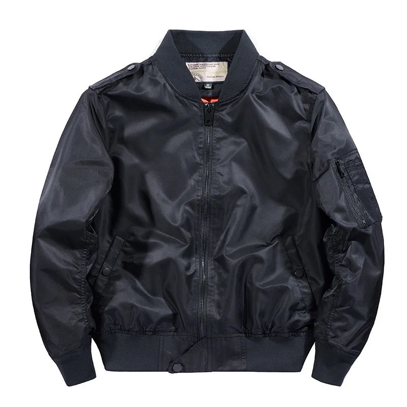 Herren Wind- und Wasserabweisende Nylon-Bomberjacke mit Rippbündchen und Ärmeltasche Nord Taschen