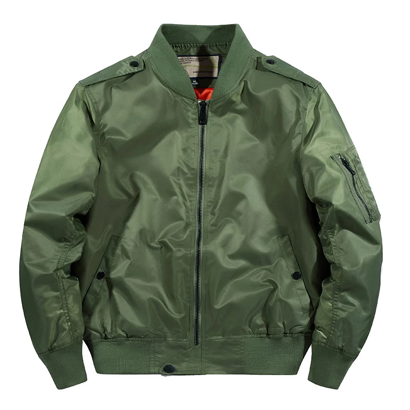 Herren Wind- und Wasserabweisende Nylon-Bomberjacke mit Rippbündchen und Ärmeltasche Nord Taschen