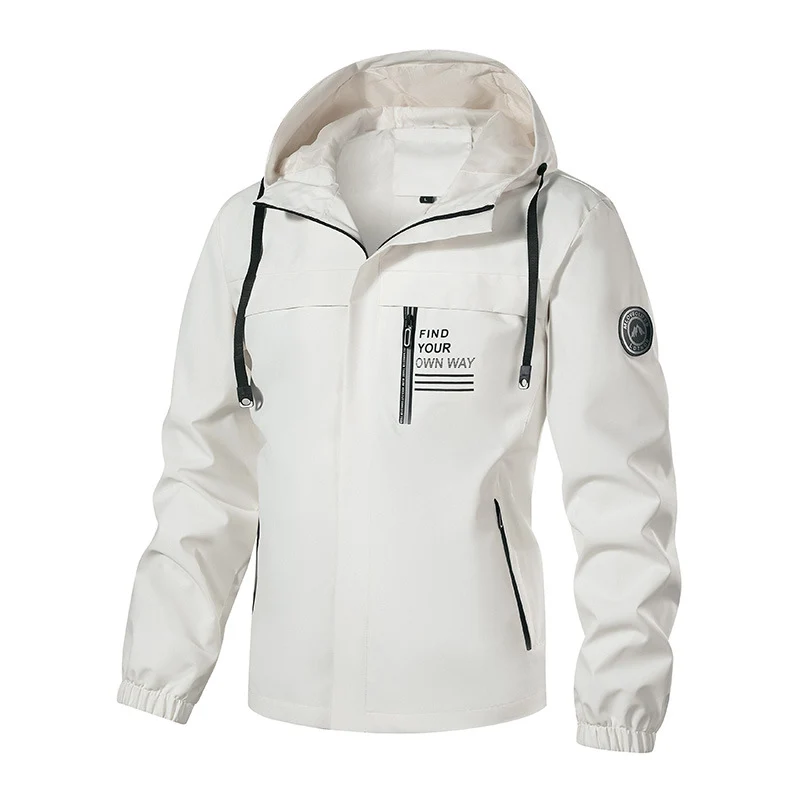 Herren Wind- und Wasserabweisende Kapuzenjacke mit Teddyfleece-Innenfutter und Reißverschlusstaschen Nord Taschen