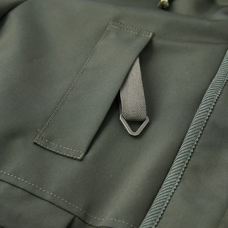 Herren wattierte Parka-Jacke mit Teddyfutter, Kapuze und multifunktionalen Taschen Nord Taschen