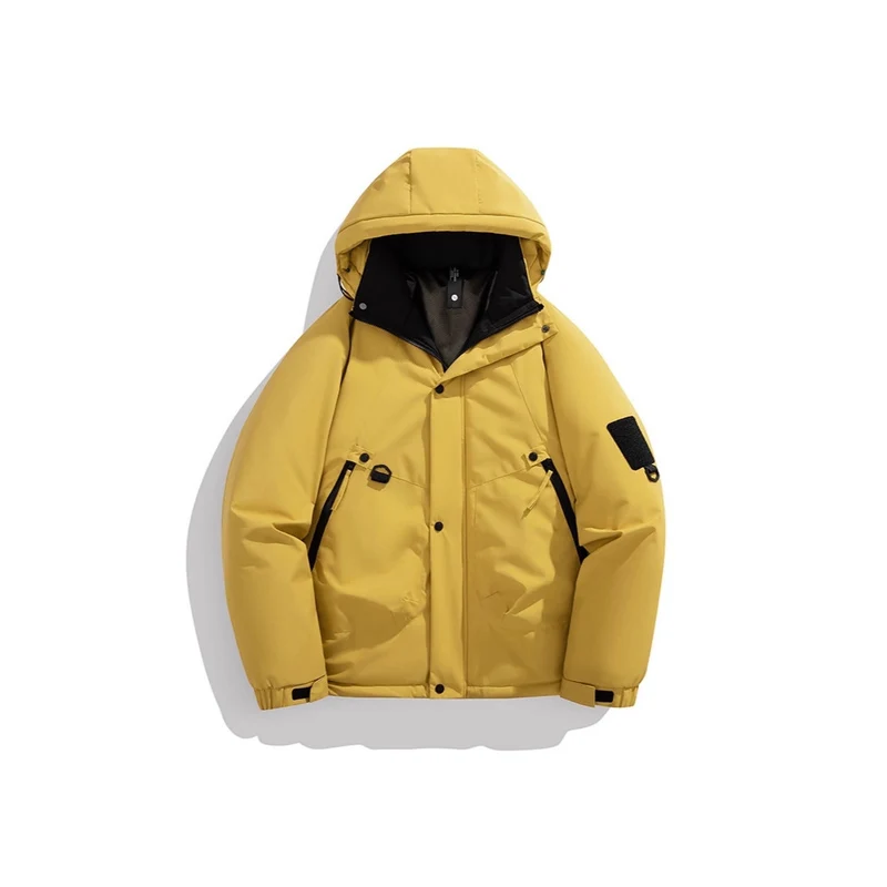 Herren Wattierte Outdoorjacke mit Kapuze, Multifunktionstaschen und winddichter Außenlage Nord Taschen