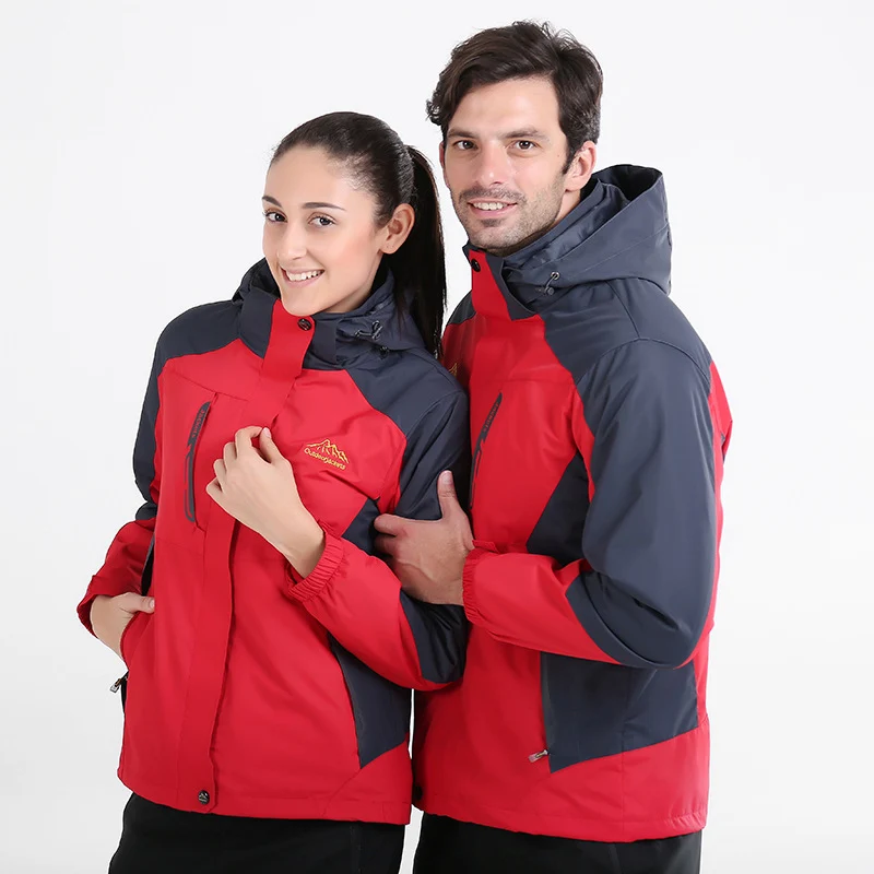 Herren Wasserdichte und atmungsaktive Outdoor-Softshelljacke mit Kapuze Nord Taschen