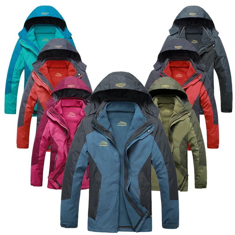 Herren Wasserdichte und atmungsaktive Outdoor-Softshelljacke mit Kapuze Nord Taschen