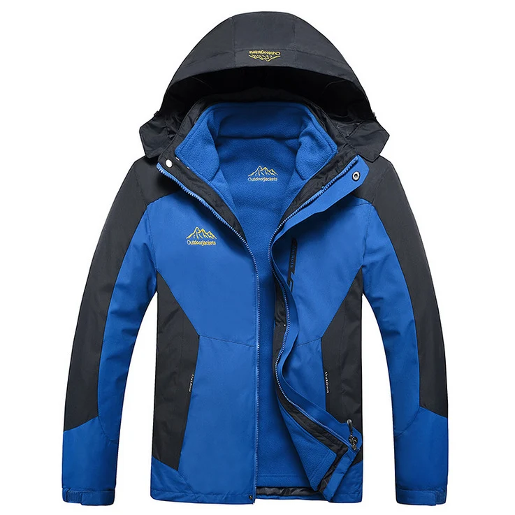 Herren Wasserdichte und atmungsaktive Outdoor-Softshelljacke mit Kapuze Nord Taschen