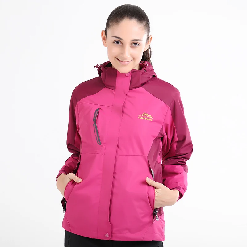Herren Wasserdichte und atmungsaktive Outdoor-Softshelljacke mit Kapuze Nord Taschen