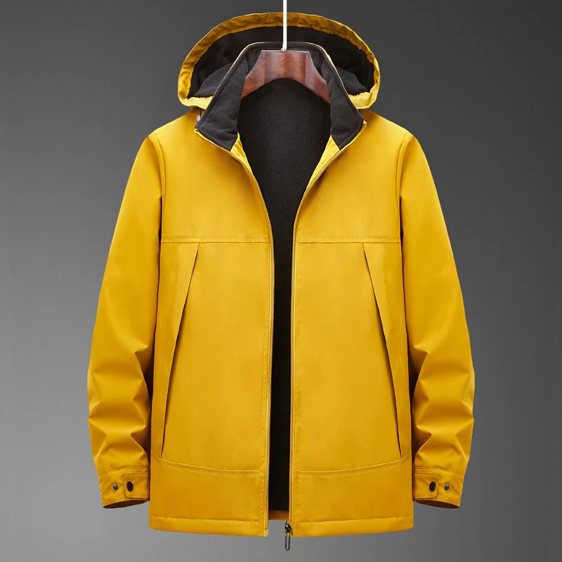 Herren Wasserabweisende Multitaschen-Jacke mit Kapuze und Fleece-Innenfutter Nord Taschen
