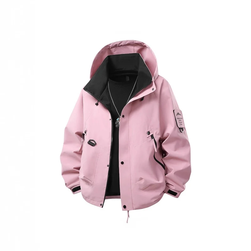 Herren Wasserabweisende Kapuzen‑Utility‑Jacke mit Multitaschen, Kordelzug und Reißverschluss Nord Taschen