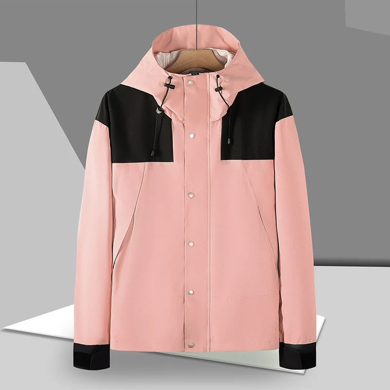 Herren Wasserabweisende Kapuzen-Fieldjacke mit Druckknopffront und verstellbaren Klettmanschetten Nord Taschen