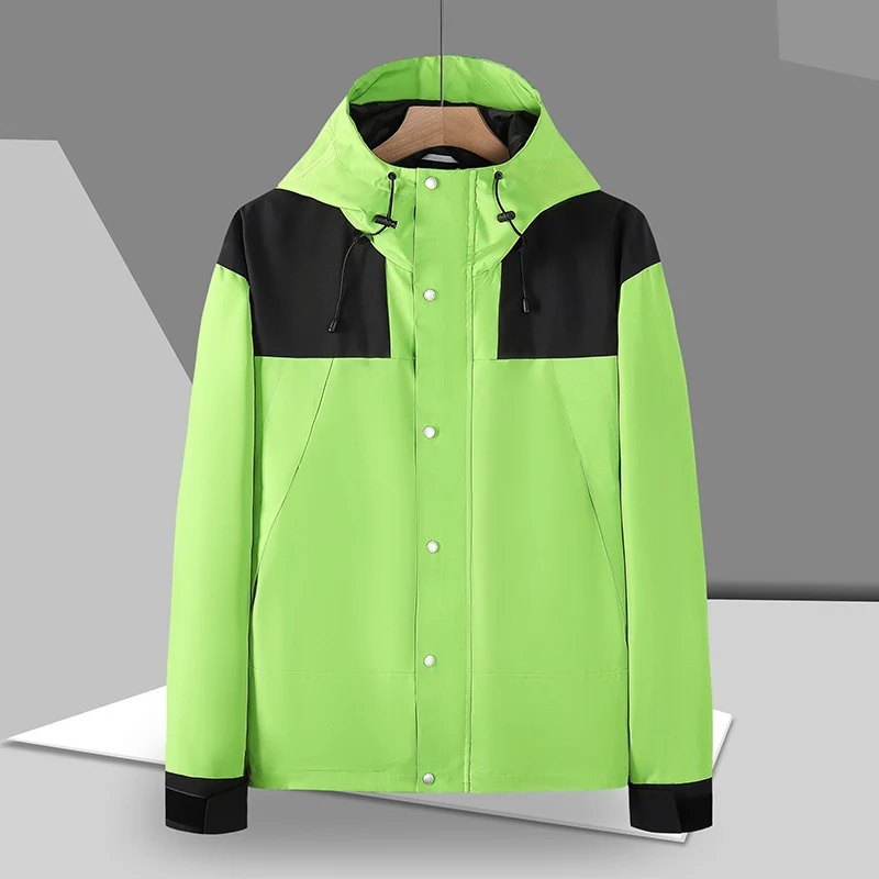 Herren Wasserabweisende Kapuzen-Fieldjacke mit Druckknopffront und verstellbaren Klettmanschetten Nord Taschen