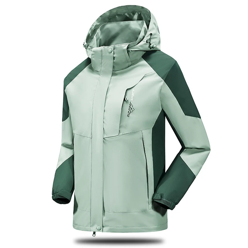 Herren Wasser- und winddichte Softshell‑Outdoorjacke mit verstellbarer Kapuze und Reißverschlusstaschen Nord Taschen