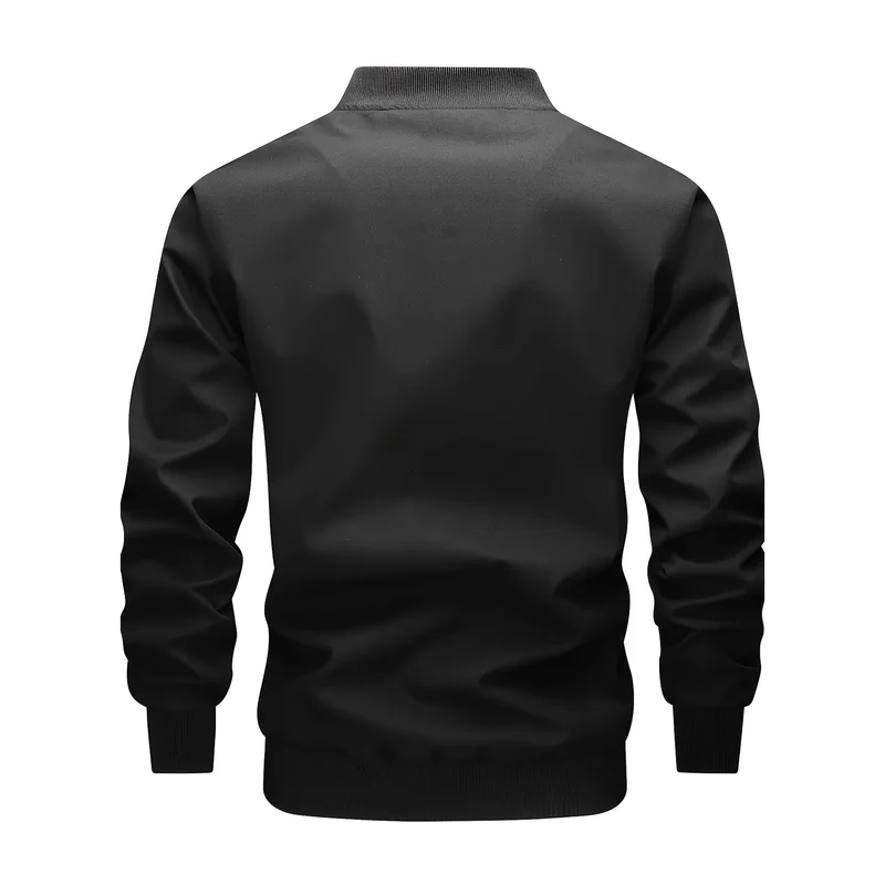 Herren Utility-Bomberjacke mit Brustklappentaschen, Schultergurten und Rippbündchen Nord Taschen