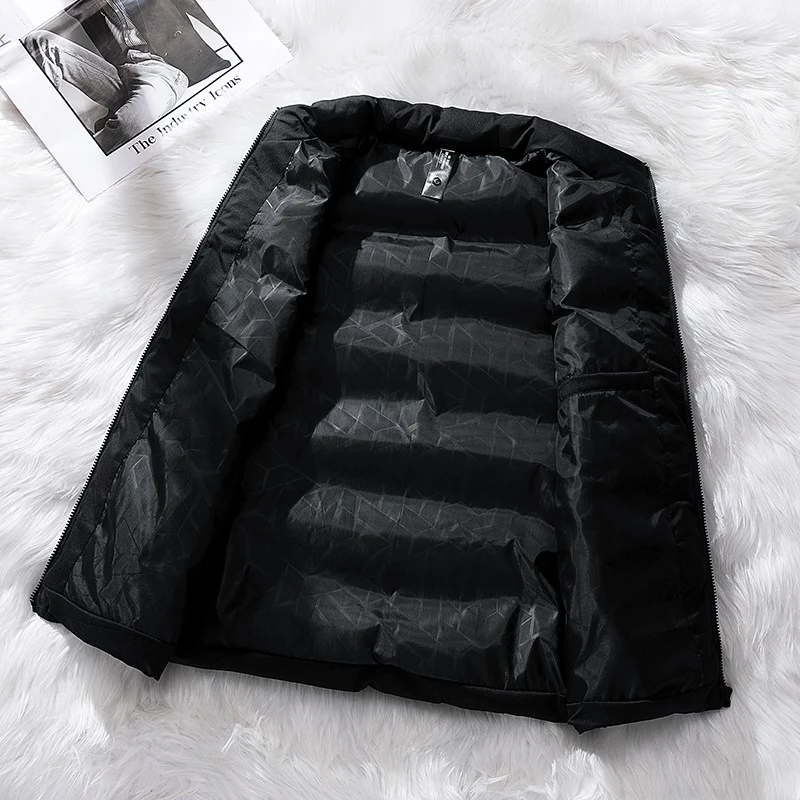 Herren Urban-moderne Thermo-Steppweste mit Hochkragen, 3D-Quilt und verstecktem Reißverschluss Nord Taschen