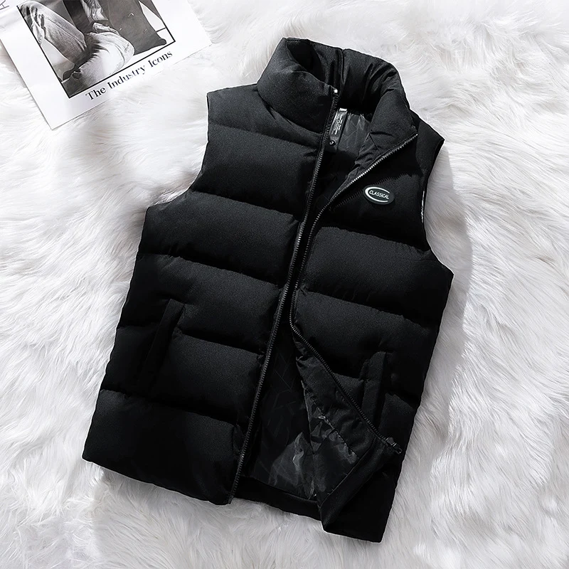 Herren Urban-moderne Thermo-Steppweste mit Hochkragen, 3D-Quilt und verstecktem Reißverschluss Nord Taschen