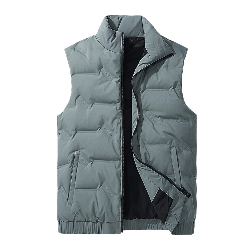 Herren Ultraleichte Puffer‑Weste mit Stehkragen und elastischem Saum Nord Taschen