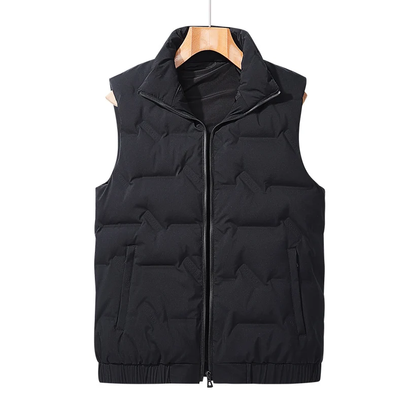Herren Ultraleichte Puffer‑Weste mit Stehkragen und elastischem Saum Nord Taschen