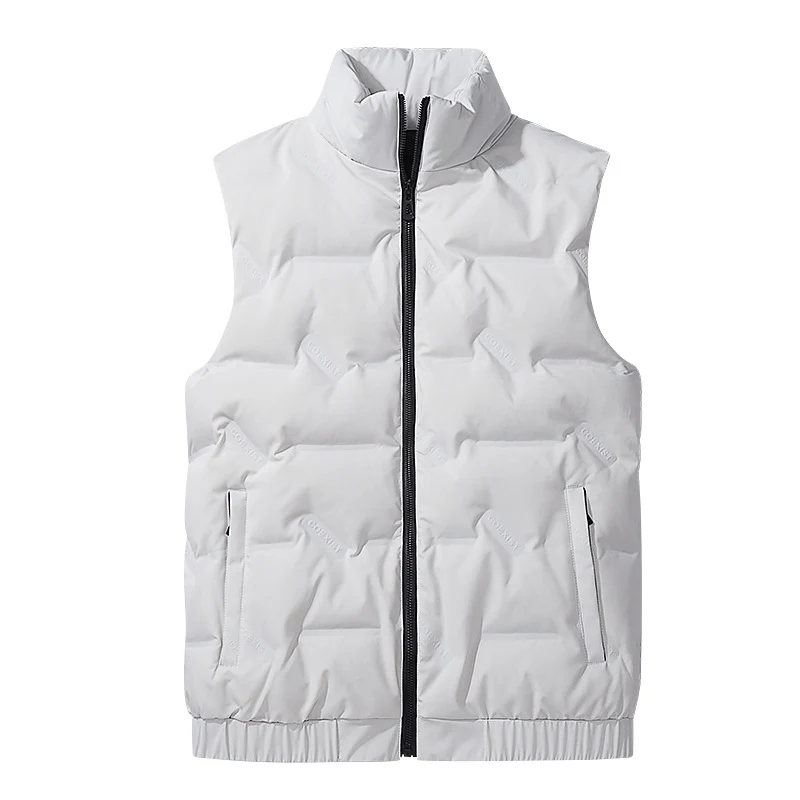 Herren Ultraleichte Puffer‑Weste mit Stehkragen und elastischem Saum Nord Taschen
