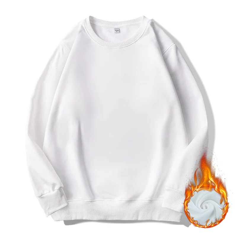 Herren Thermo-Fleece-Sweatshirt mit Rundhalsausschnitt und oversized Schnitt Nord Taschen