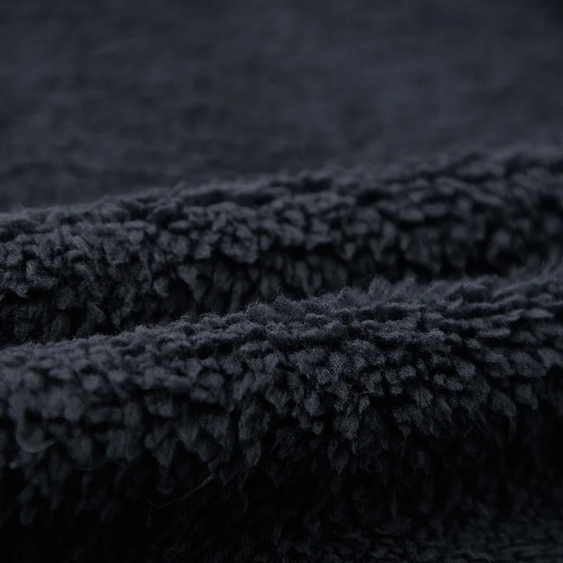 Herren Teddyfleece-Weste mit Sherpa-Innenfutter, Stehkragen und Reißverschlusstaschen Nord Taschen