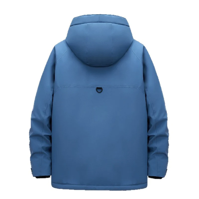 Herren Technischer Parka mit wasserdichter Softshell-Außenhülle und gesteppter Thermoisolierung Nord Taschen