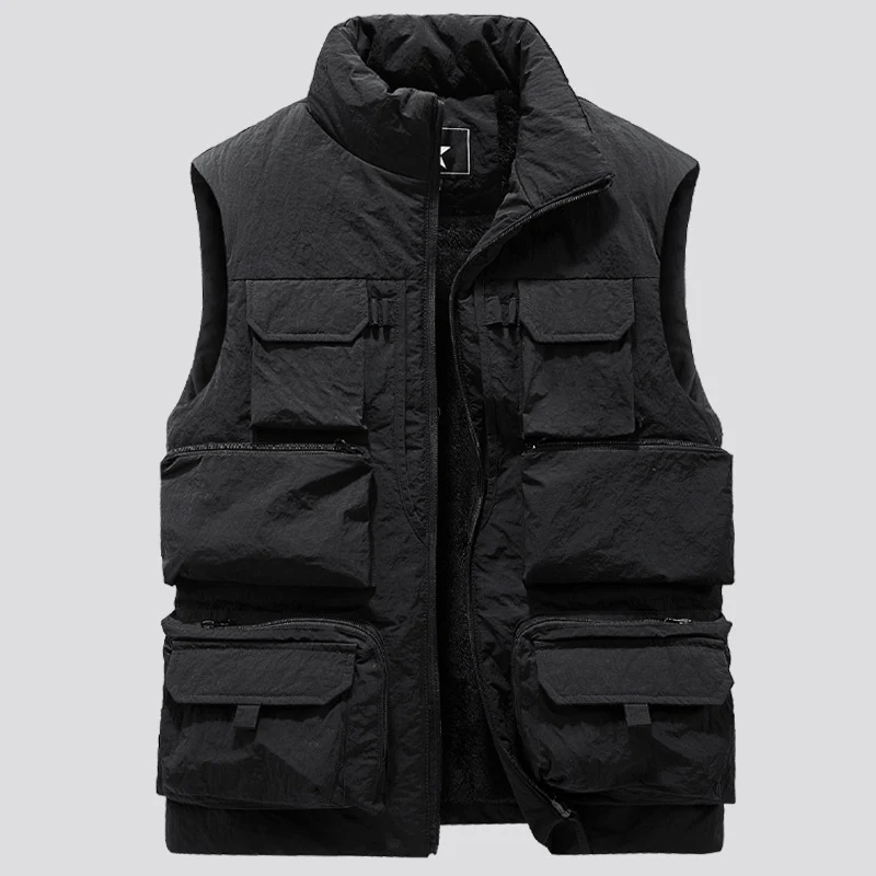 Herren Taktische Multifunktionsweste mit Thermo‑Isolierung und Mehrfach‑Taschen Nord Taschen