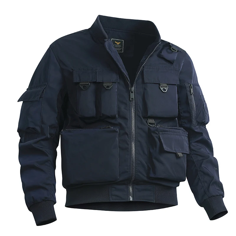 Herren taktische Bomberjacke mit multifunktionalen Utility-Taschen Nord Taschen