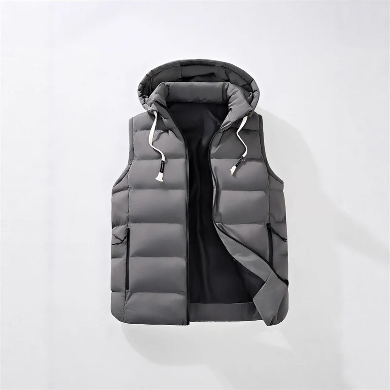 Herren Steppweste mit Kapuze, windabweisender Mikrofaserschale und leichter Thermoisolierung Nord Taschen
