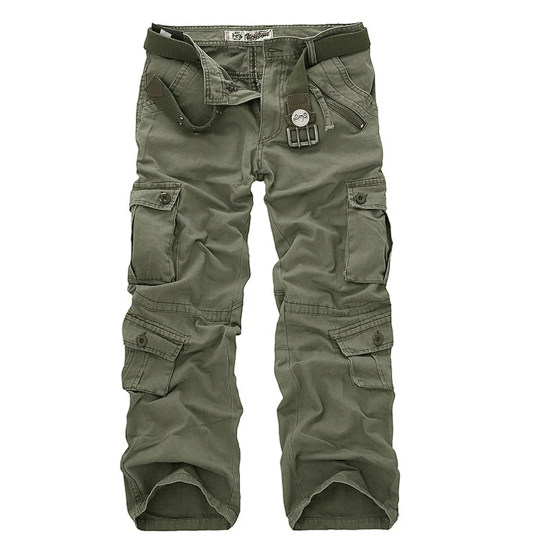 Herren Cargo-Hose mit elastischem Bund und vielseitigen Taschen - Vittorelli