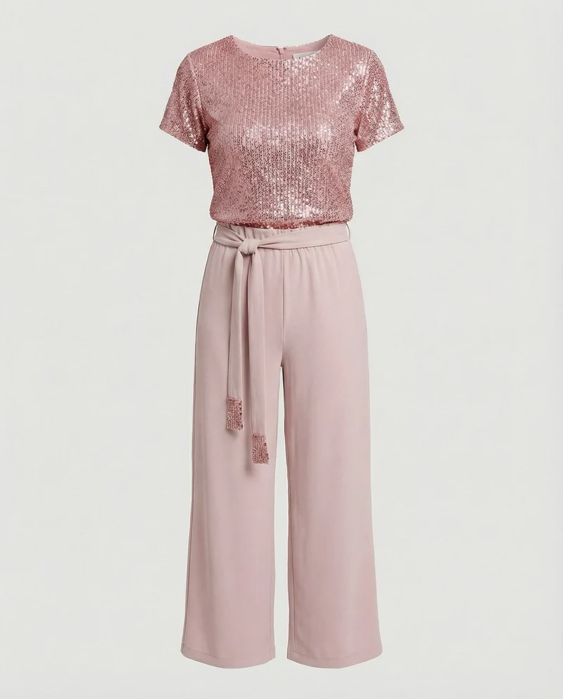 Damen Zweiteiler Set Pailletten elegant - Arvani
