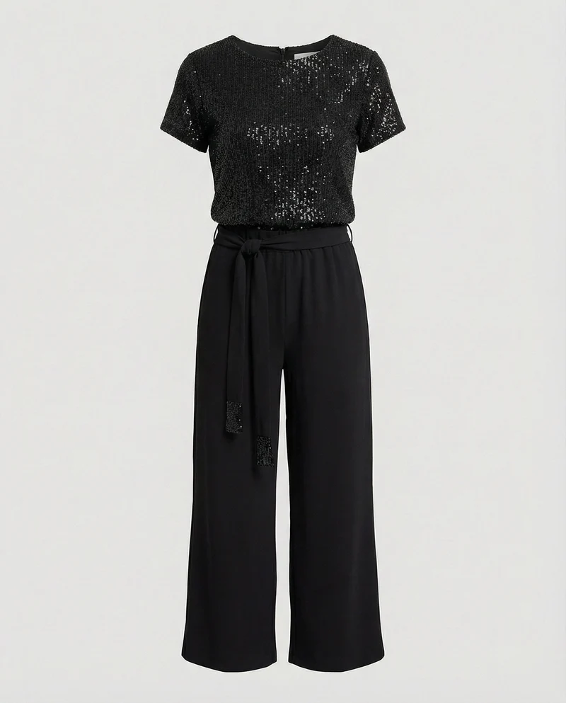Damen Zweiteiler Set Pailletten elegant - Arvani