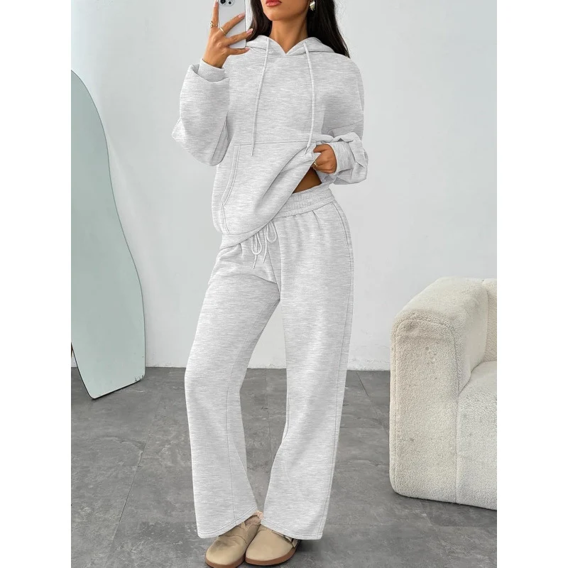 Damen Bequemer Oversized Jogginganzug Nord Taschen