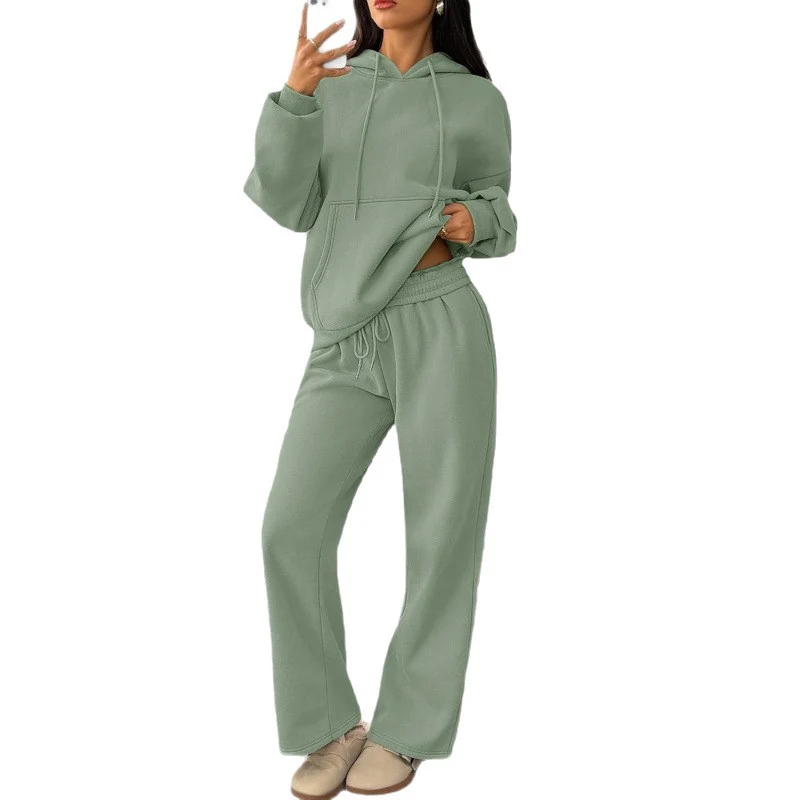 Damen Bequemer Oversized Jogginganzug Nord Taschen