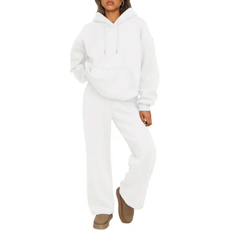 Damen Bequemer Oversized Jogginganzug Nord Taschen