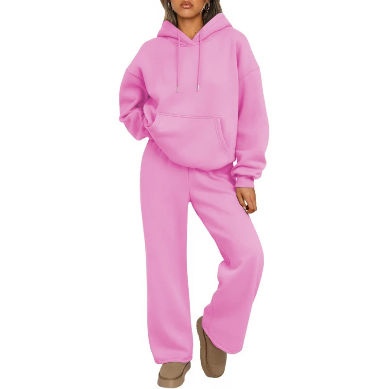 Damen Bequemer Oversized Jogginganzug Nord Taschen