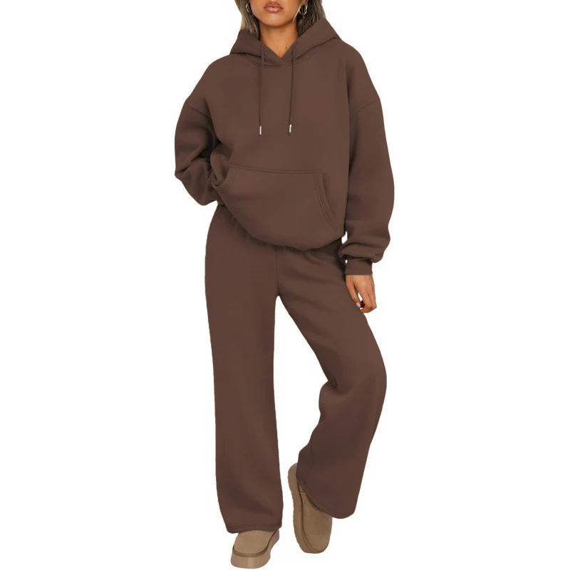 Damen Bequemer Oversized Jogginganzug Nord Taschen