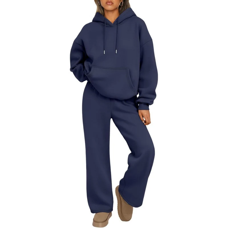 Damen Bequemer Oversized Jogginganzug Nord Taschen