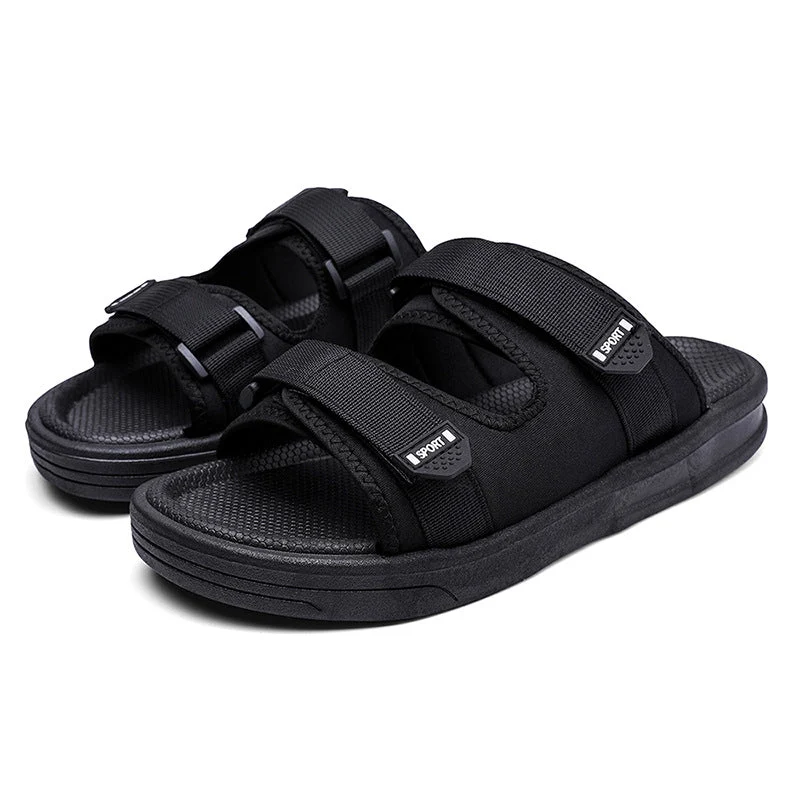 Damen Sportliche Badesandalen mit ergonomischem Klettverschluss und rutschfester Sohle