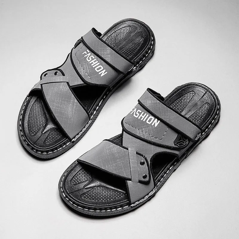 Damen Sportliche Badesandalen mit ergonomischem Klettverschluss und rutschfester Sohle