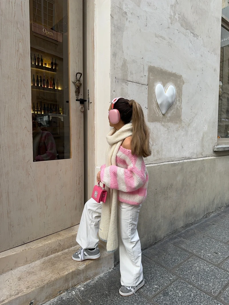 Nord Taschen | Gestreifter Strick