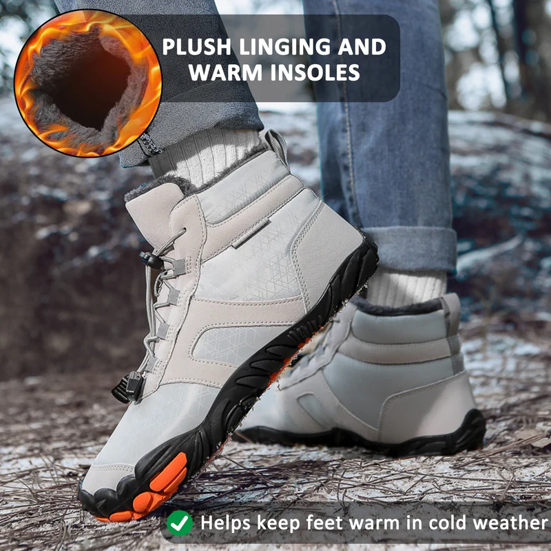 Flexible Wasserdichte Schneestiefel für Unisex – Bequem & Unterstützend für Winterabenteuer