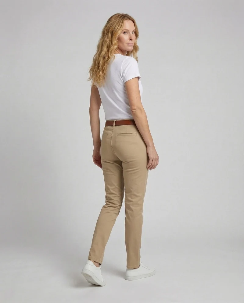 Damen Chinohose Elastikbund