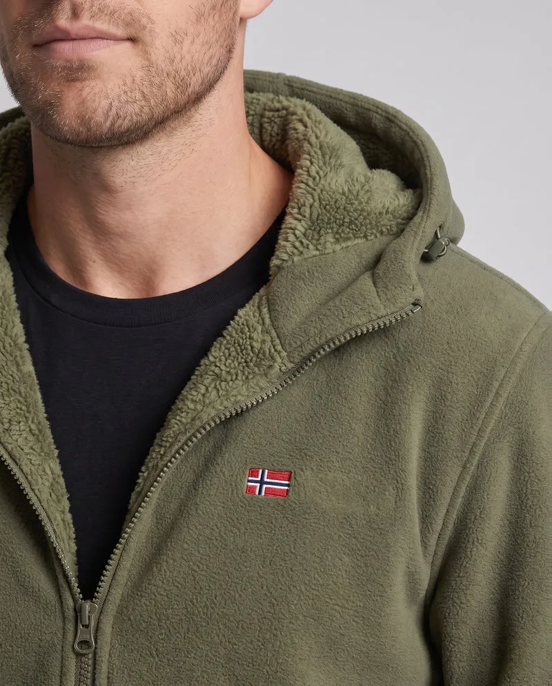Herren Bequeme und Warme Fleecejacke Nord Taschen