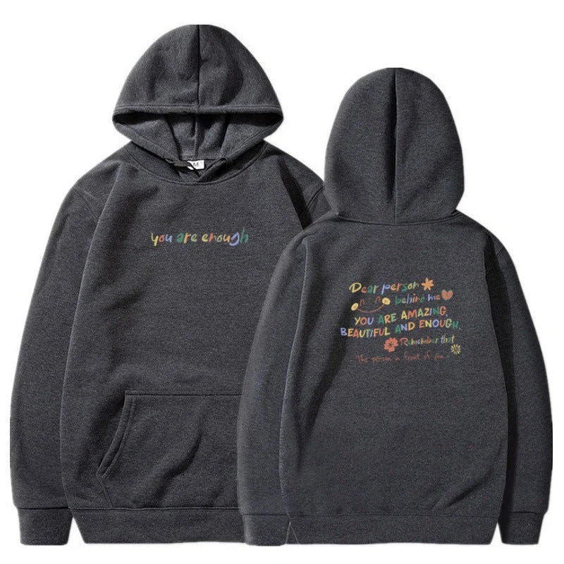 Damen Kapuzenpullover mit motivierendem Schriftzug und komfortabler Passform Nord Taschen