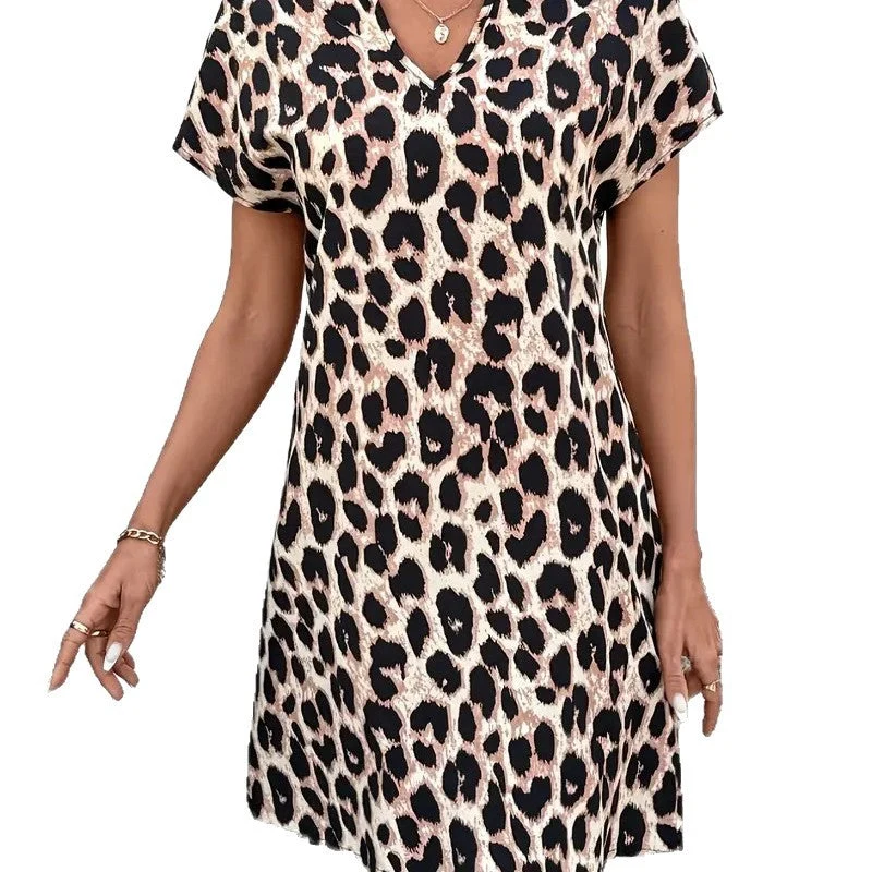 Damen Freizeitkleid im modernen Leo-Design Nord Taschen