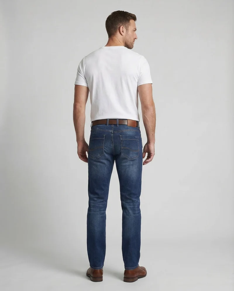 Herren Jeans Five Pocket Washed